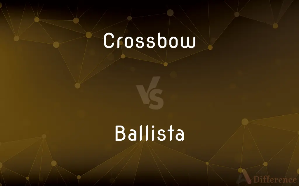 Crossbow vs. Ballista — What's the Difference?