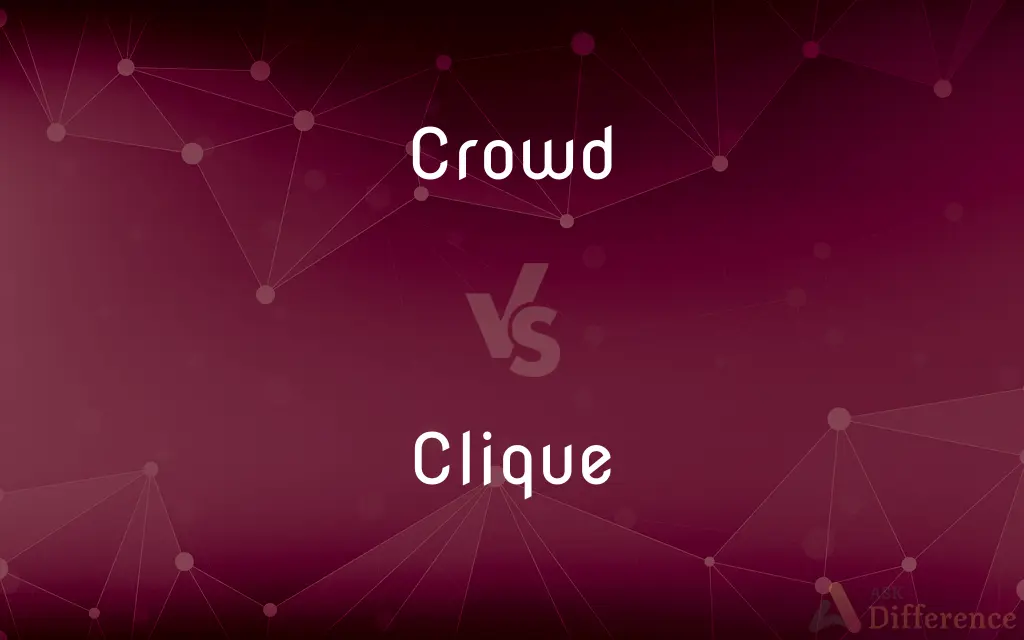 Crowd vs. Clique — What's the Difference?