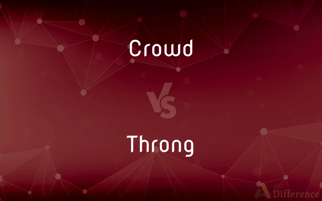 Crowd vs. Throng — What's the Difference?
