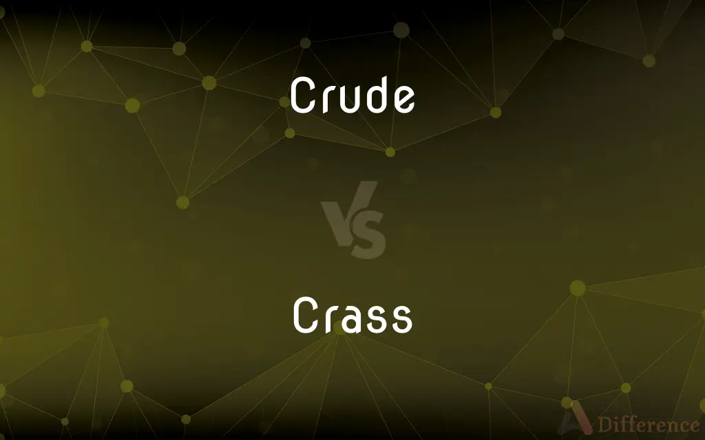 Crude vs. Crass — What's the Difference?