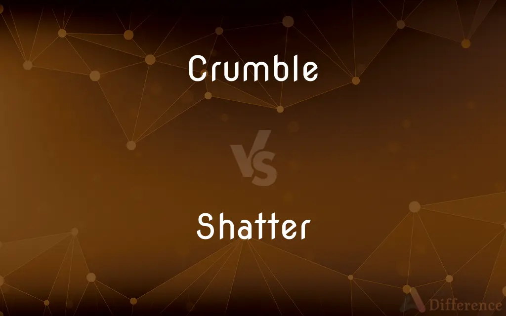 Crumble vs. Shatter — What's the Difference?