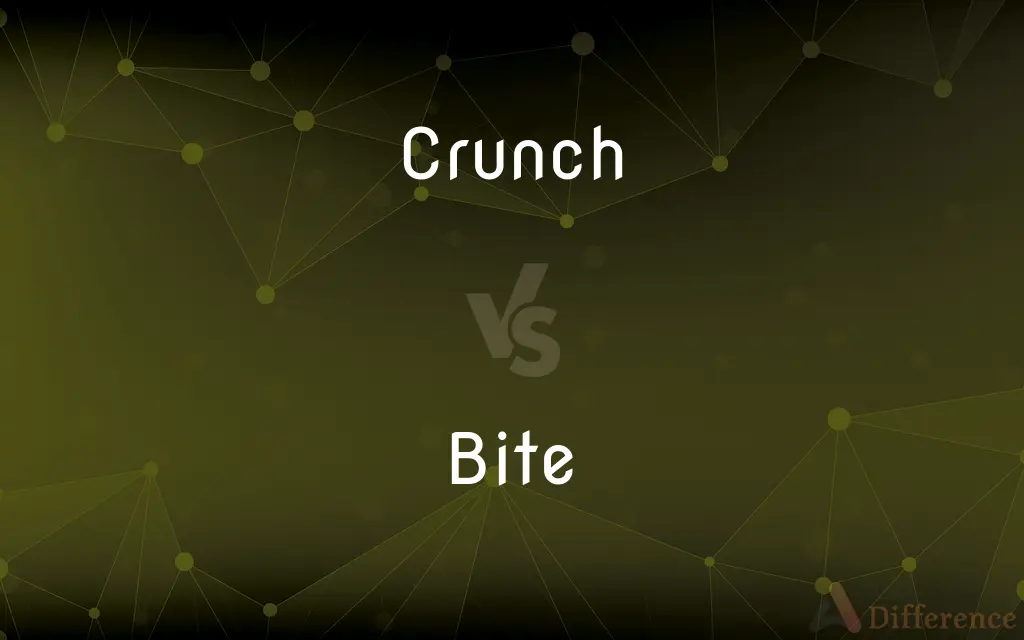 Crunch vs. Bite — What's the Difference?