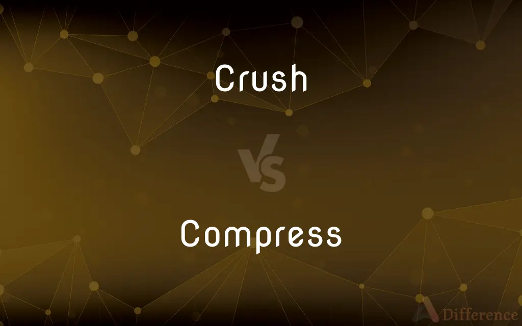 Crush vs. Compress — What's the Difference?