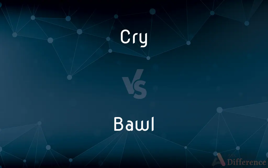 Cry vs. Bawl — What's the Difference?