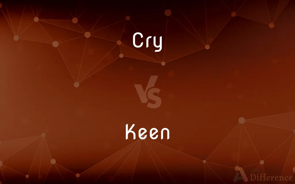 Cry vs. Keen — What's the Difference?