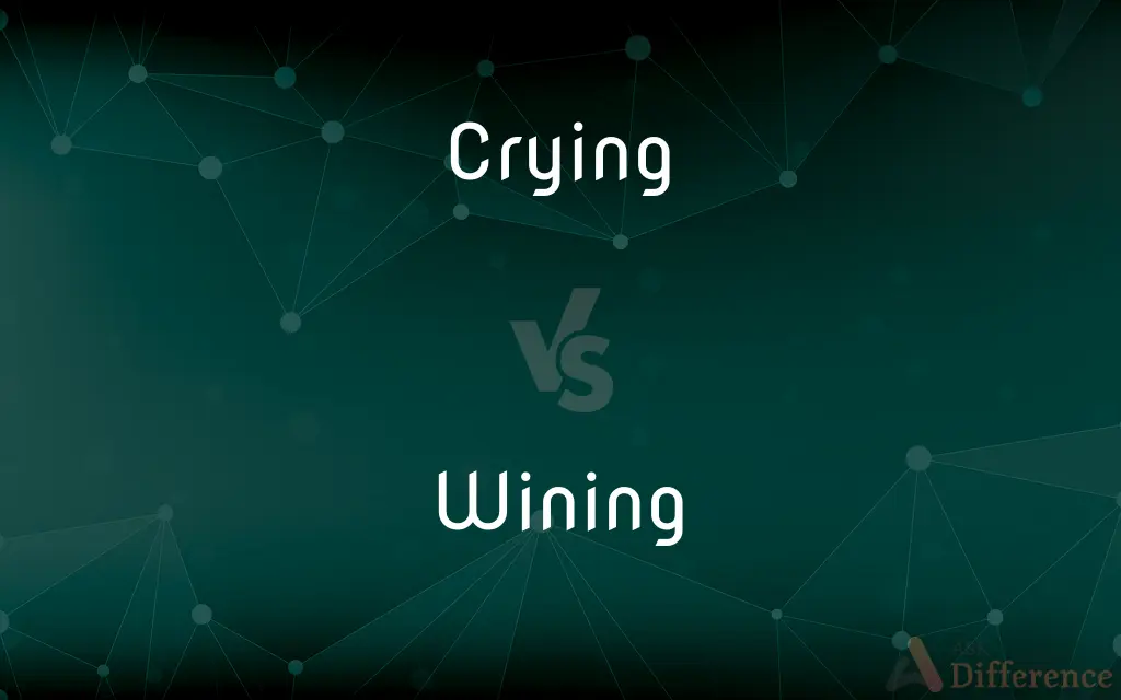 Crying vs. Wining — What's the Difference?