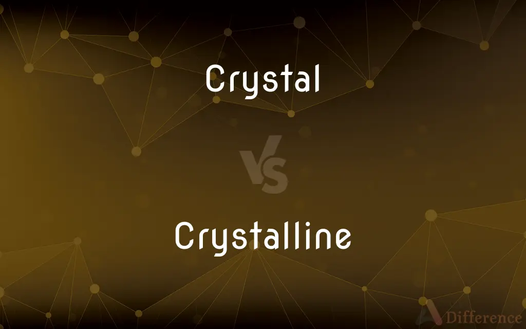 Crystal vs. Crystalline — What's the Difference?