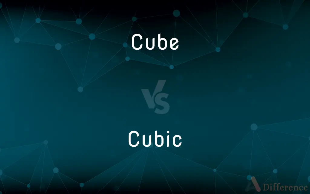 Cube vs. Cubic — What's the Difference?
