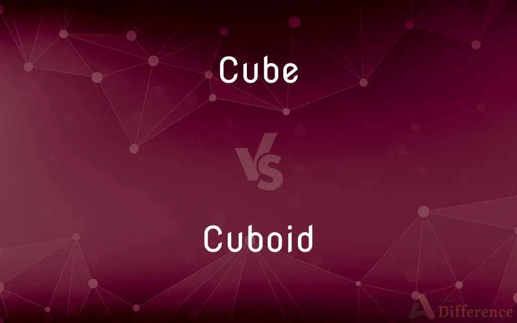 Cube vs. Cuboid — What's the Difference?