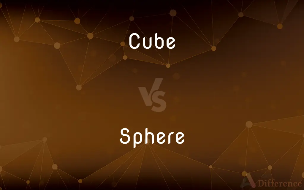Cube vs. Sphere — What's the Difference?
