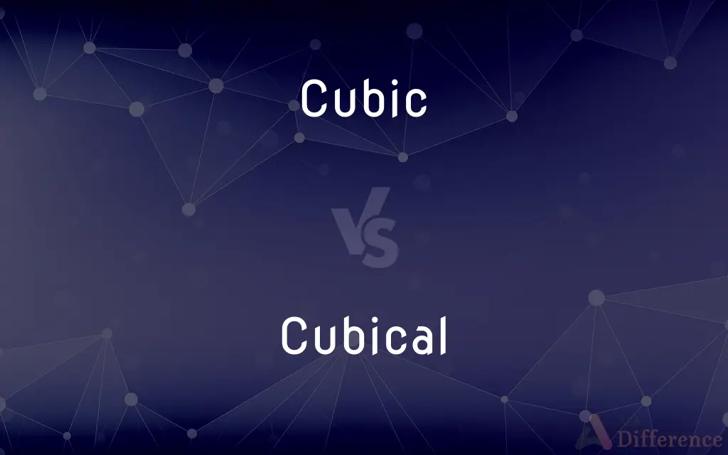 Cubic vs. Cubical — What's the Difference?