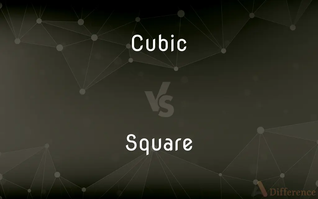 Cubic vs. Square — What's the Difference?