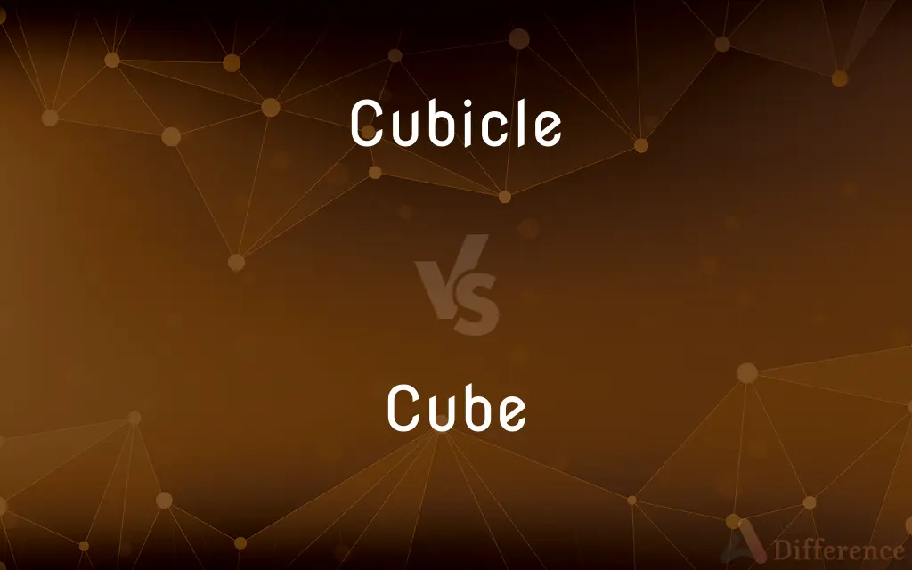 Cubicle vs. Cube — What's the Difference?