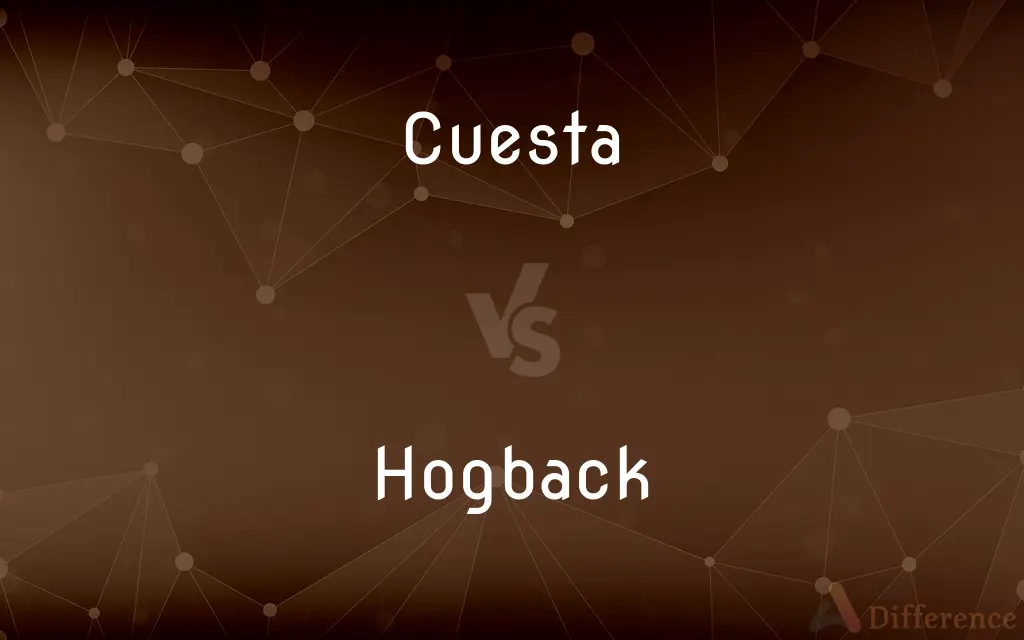Cuesta vs. Hogback — What's the Difference?