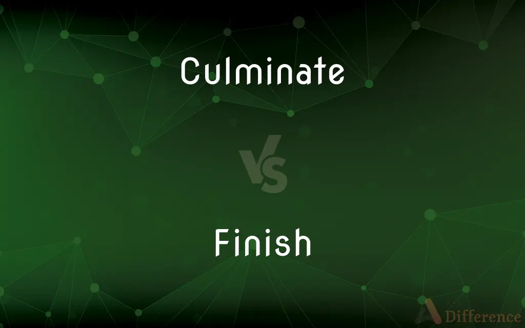 Culminate vs. Finish — What's the Difference?