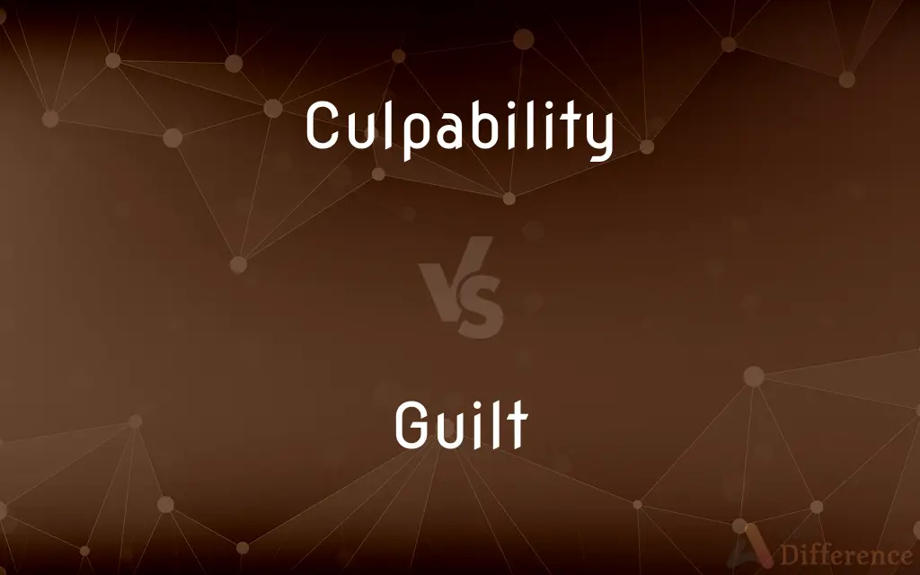 Culpability vs. Guilt — What's the Difference?