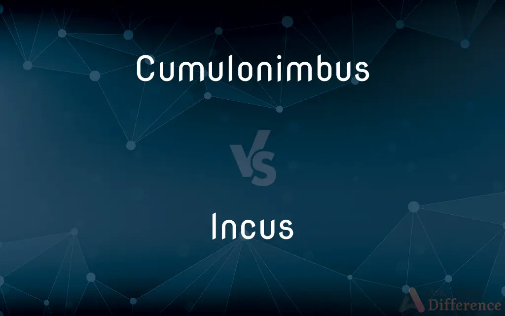 Cumulonimbus vs. Incus — What's the Difference?