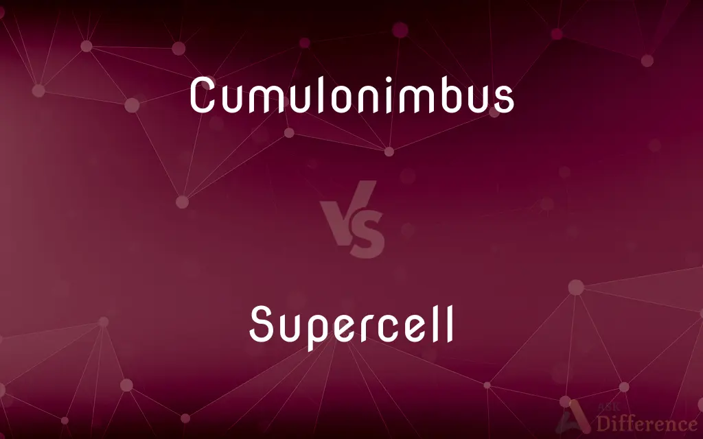 Cumulonimbus vs. Supercell — What's the Difference?