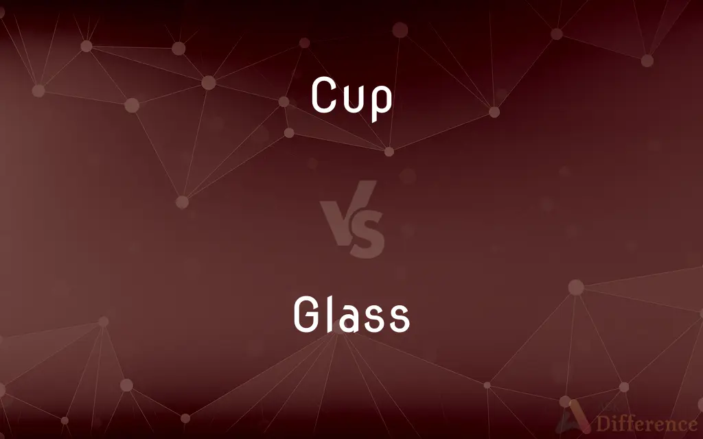Cup vs. Glass — What's the Difference?