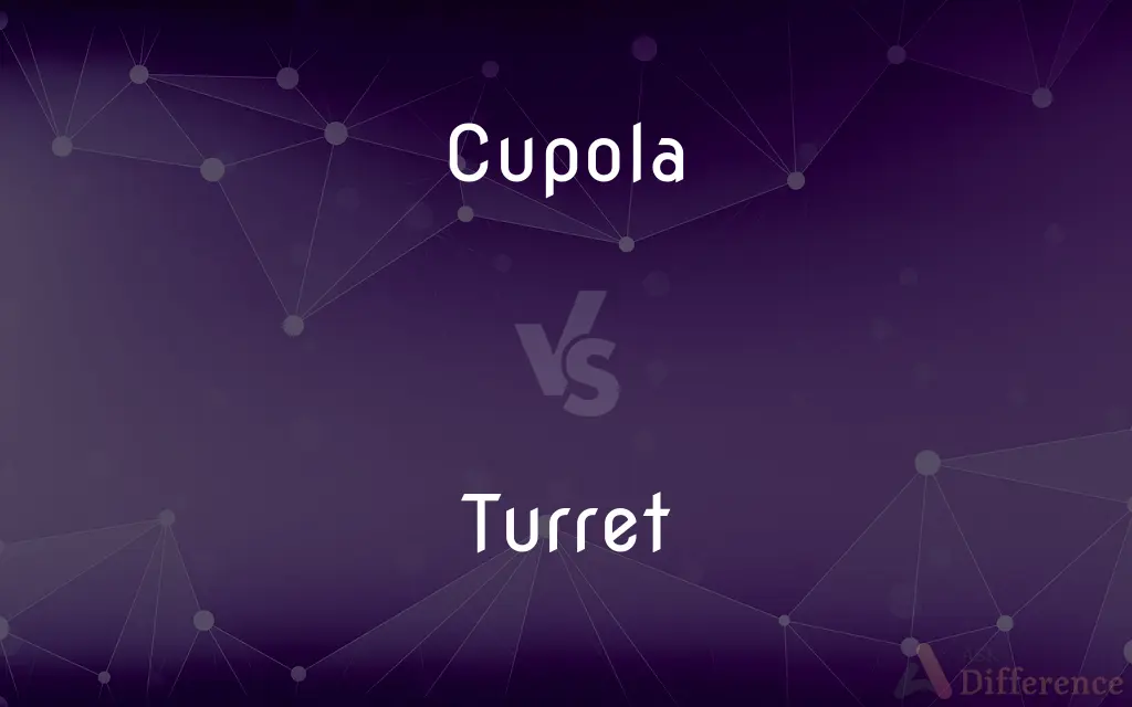 Cupola vs. Turret — What's the Difference?