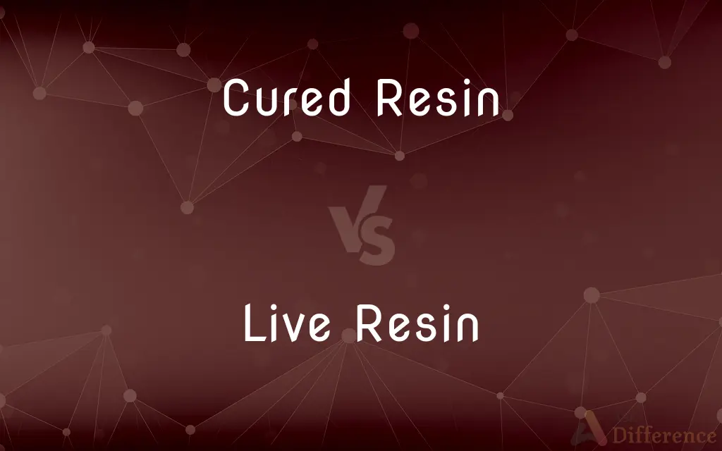 Cured Resin vs. Live Resin — What's the Difference?