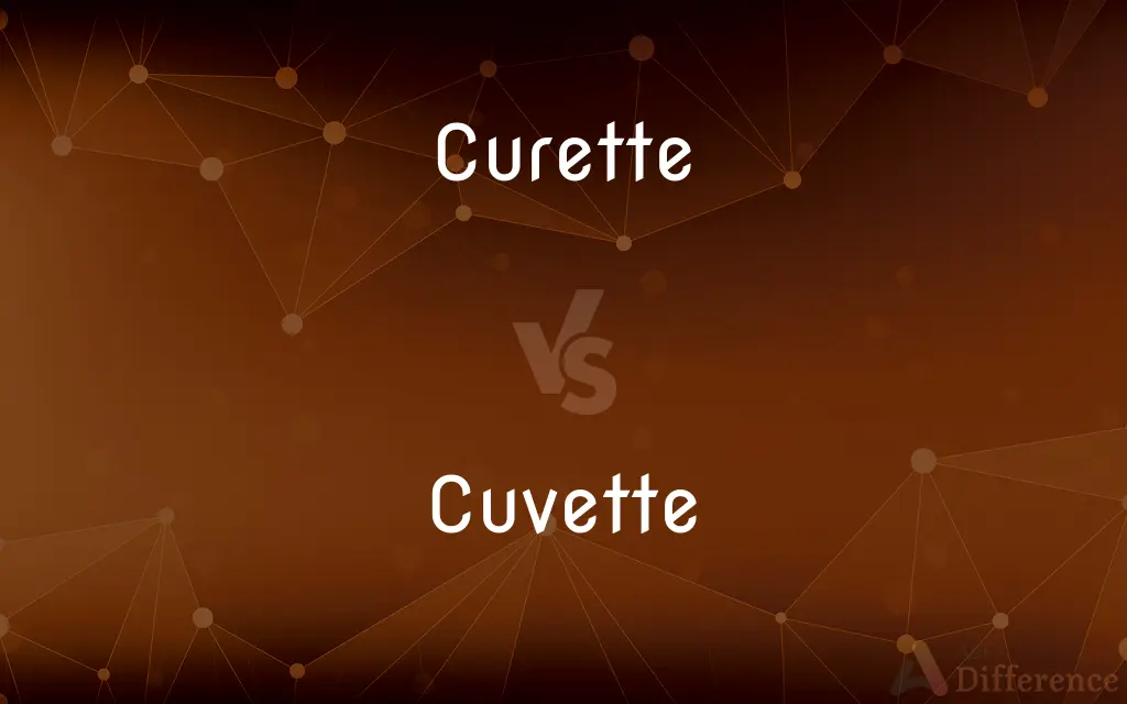 Curette vs. Cuvette — What's the Difference?