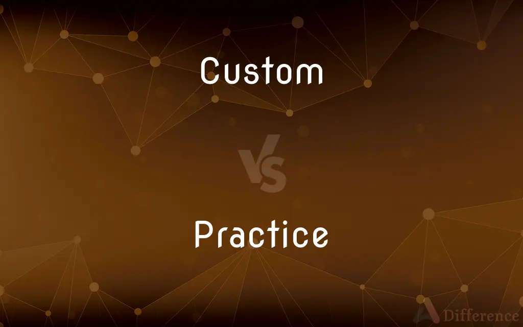 Custom vs. Practice — What's the Difference?