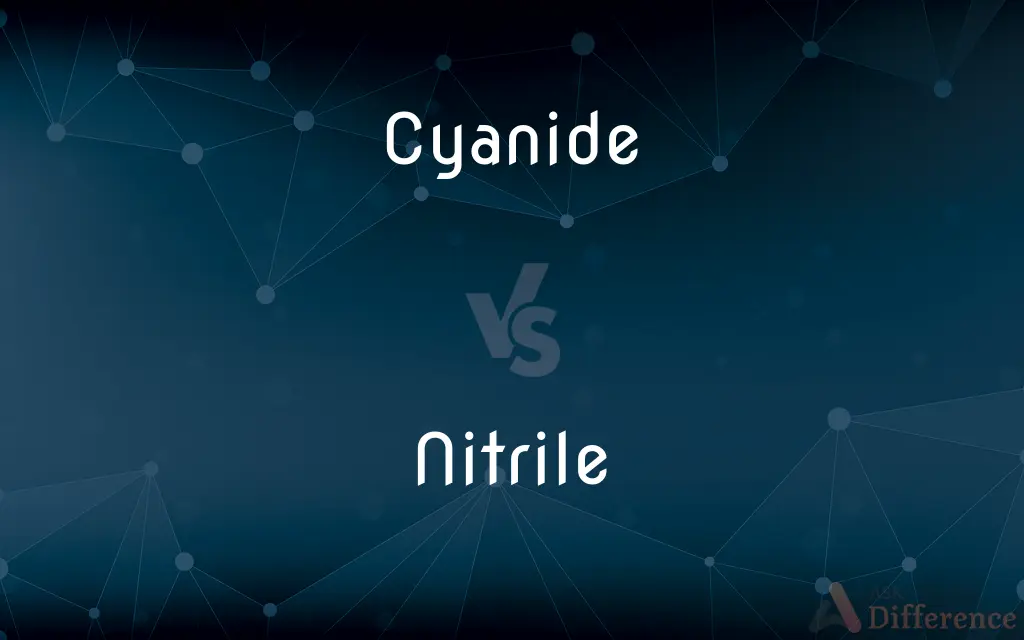 Cyanide vs. Nitrile — What's the Difference?