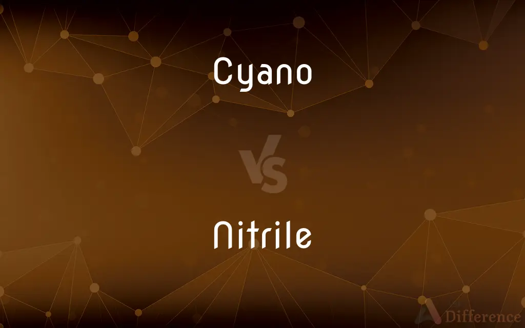 Cyano vs. Nitrile — What's the Difference?