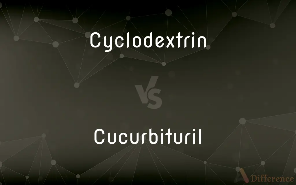 Cyclodextrin vs. Cucurbituril