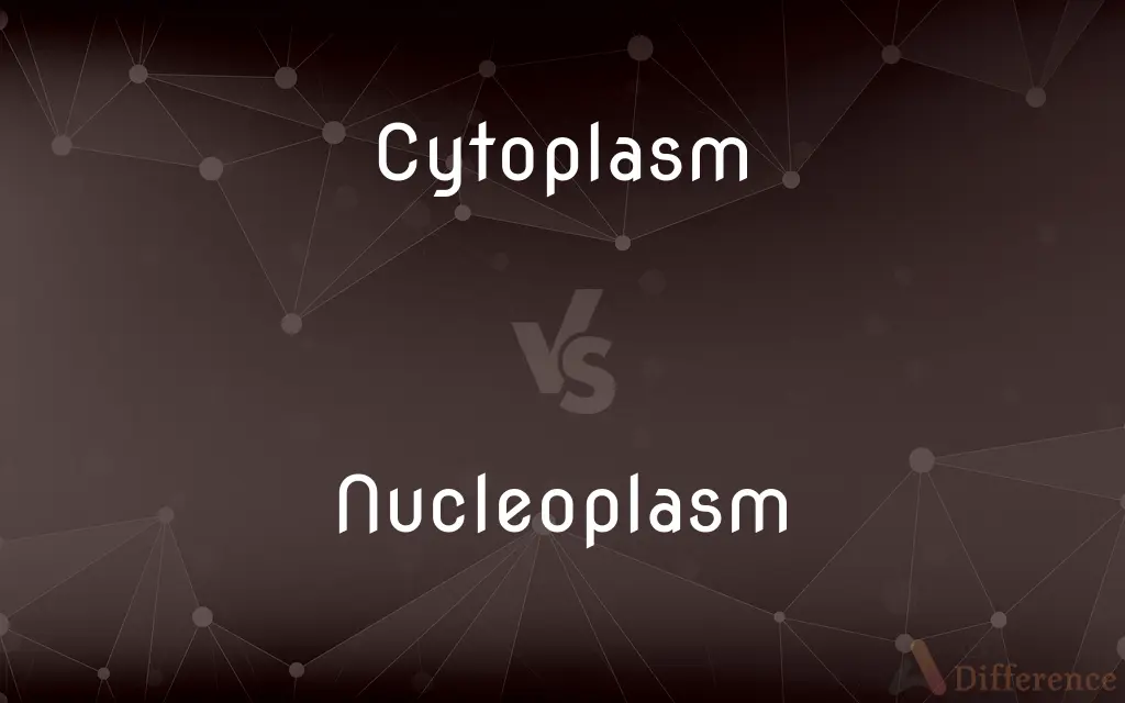Cytoplasm vs. Nucleoplasm — What's the Difference?