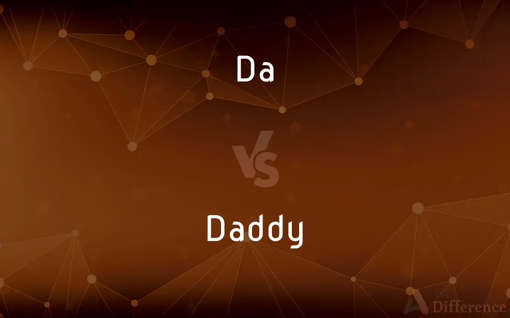 Da vs. Daddy — What's the Difference?