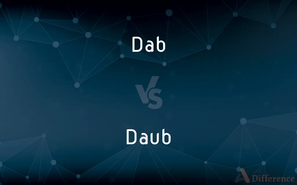 Dab vs. Daub — What's the Difference?