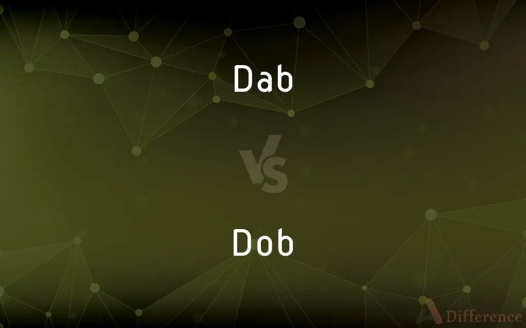 Dab vs. Dob — What's the Difference?