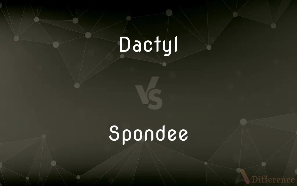 Dactyl vs. Spondee — What's the Difference?
