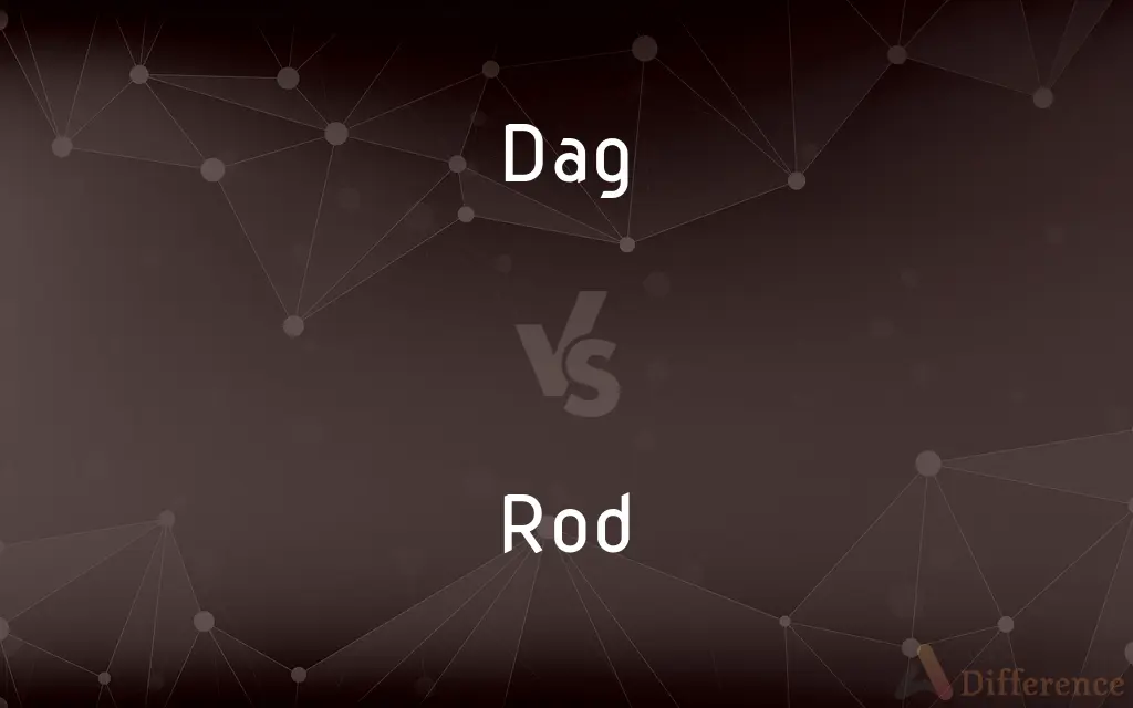 Dag vs. Rod — What's the Difference?