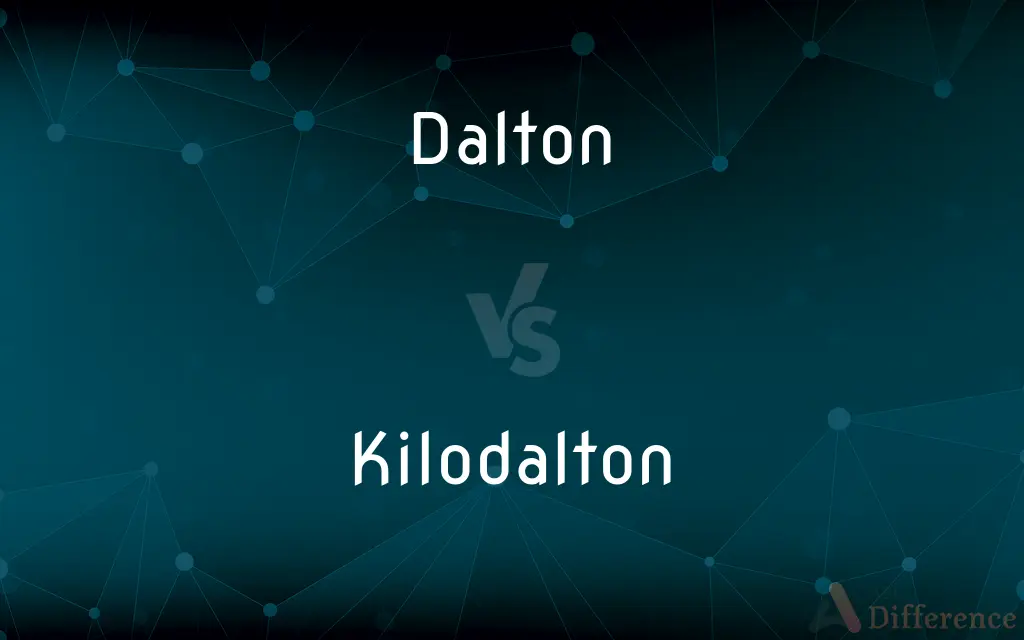 Dalton vs. Kilodalton — What's the Difference?