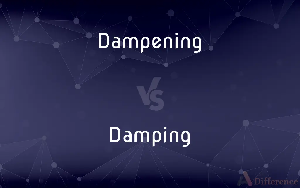 Dampening vs. Damping — What's the Difference?