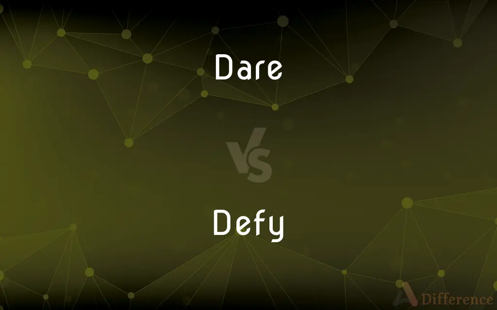 Dare vs. Defy — What's the Difference?