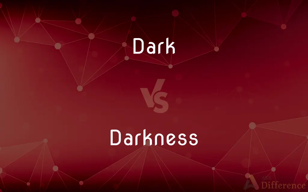 Dark vs. Darkness — What's the Difference?