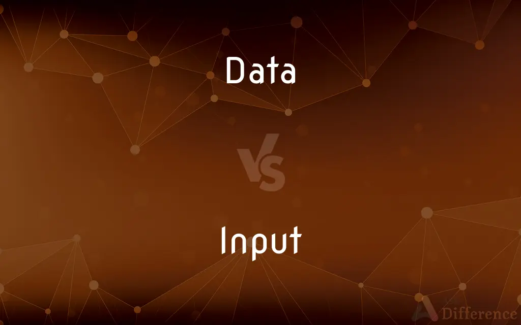 Data vs. Input — What's the Difference?