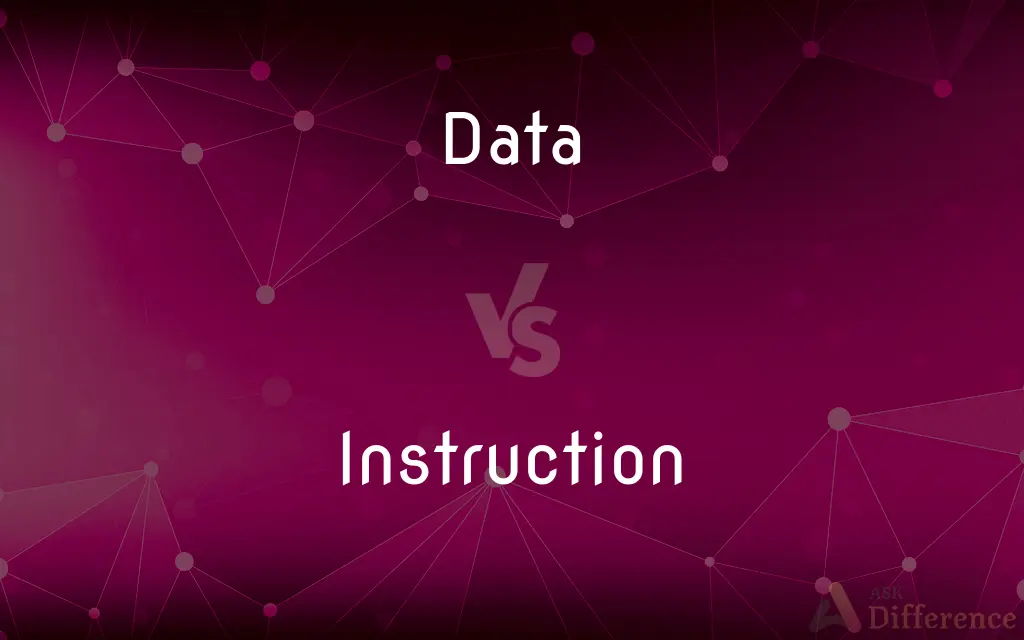 Data vs. Instruction — What's the Difference?