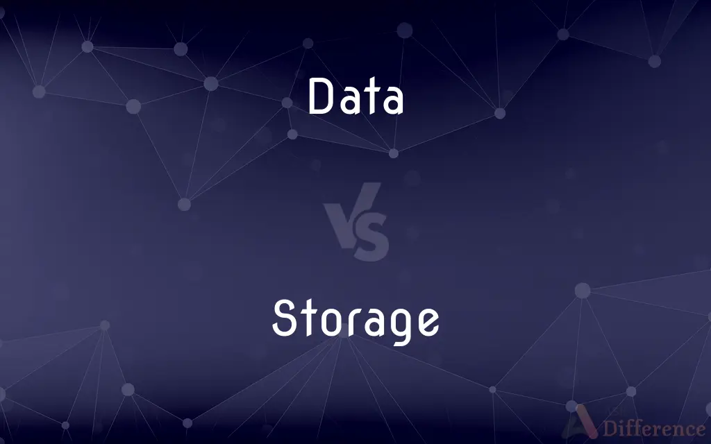 Data vs. Storage — What's the Difference?