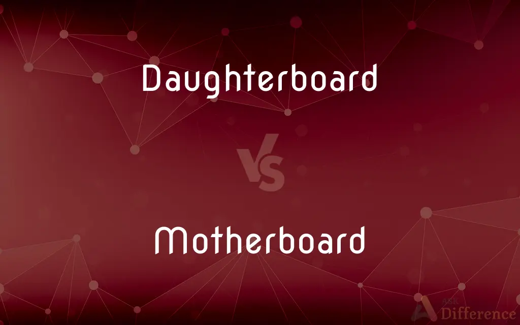 Daughterboard vs. Motherboard — What's the Difference?