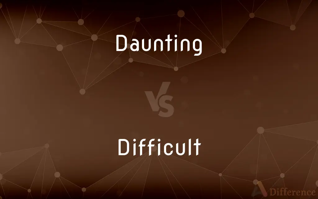 Daunting vs. Difficult — What's the Difference?
