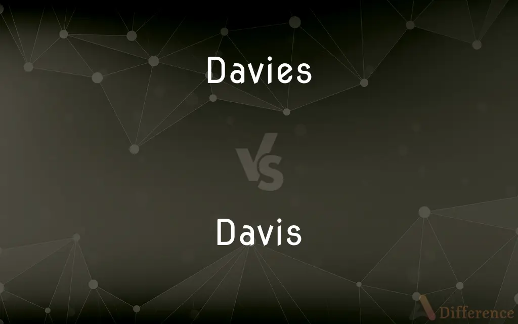 Davies vs. Davis — What's the Difference?