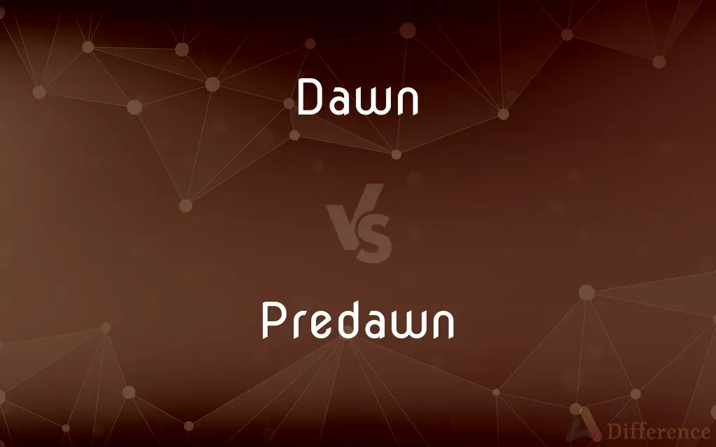 Dawn vs. Predawn — What's the Difference?
