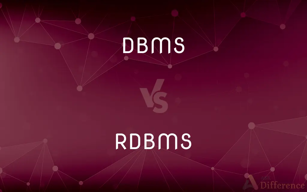 DBMS vs. RDBMS — What's the Difference?