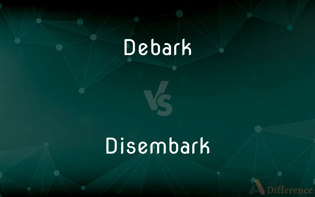 Debark vs. Disembark — What's the Difference?