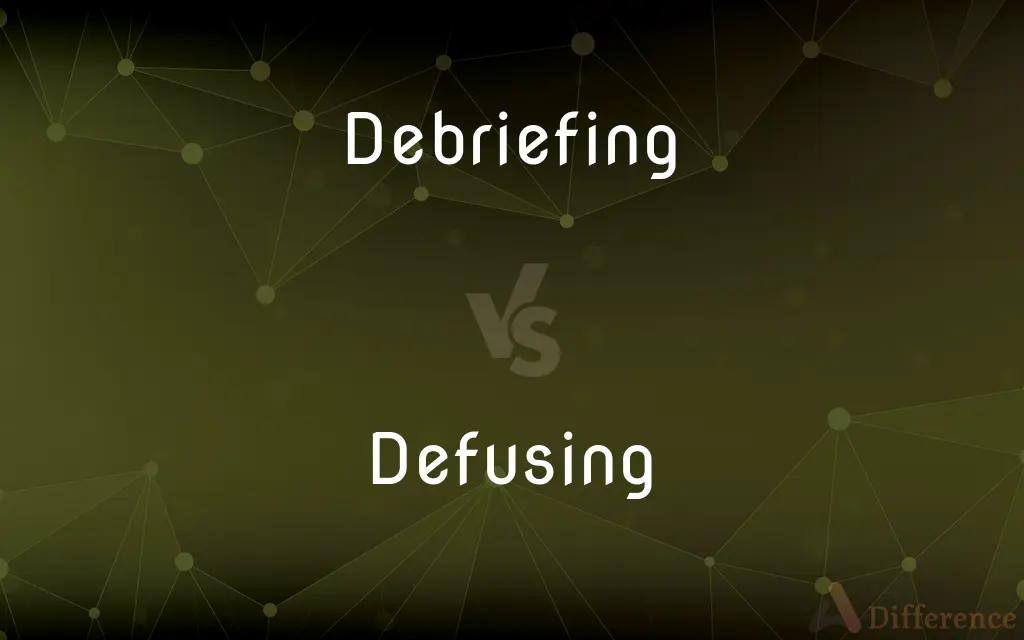 Debriefing vs. Defusing — What's the Difference?